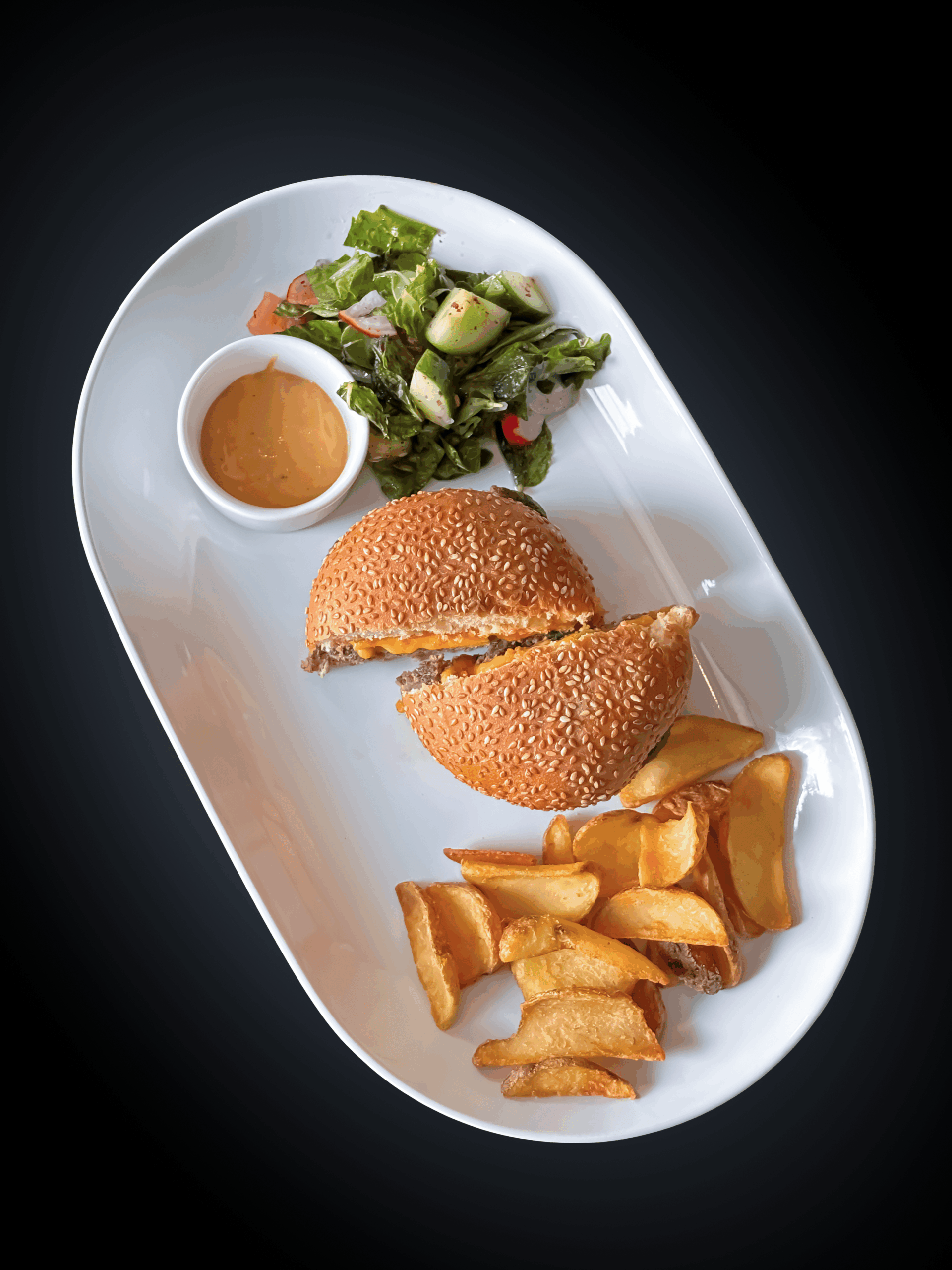 Chicken Burger with Chips